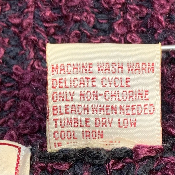 VTG 80s~Penbrooke Lane Retro Oversized/Slouchy Open Front Long Line Cardigan~SzM - Picture 14 of 14